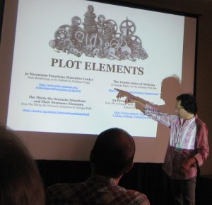Greg Miller teaching Plot Elements at Story Expo