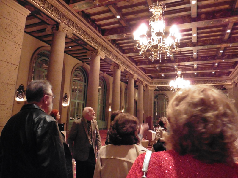Tour of the Biltmore let by LA Conservancy volunteer for annual IWOSC writers party.