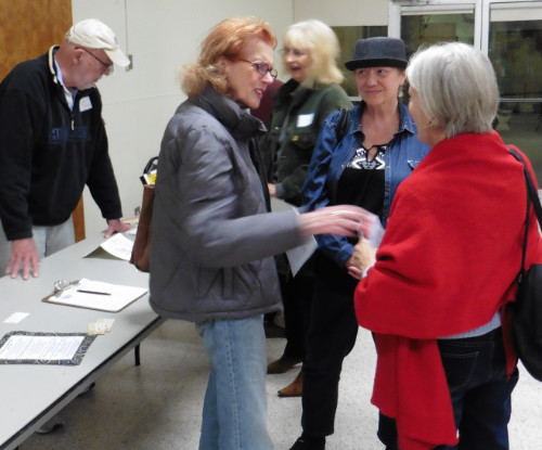 Mingling after the IWOSC Trends in Publishing panel for writers.