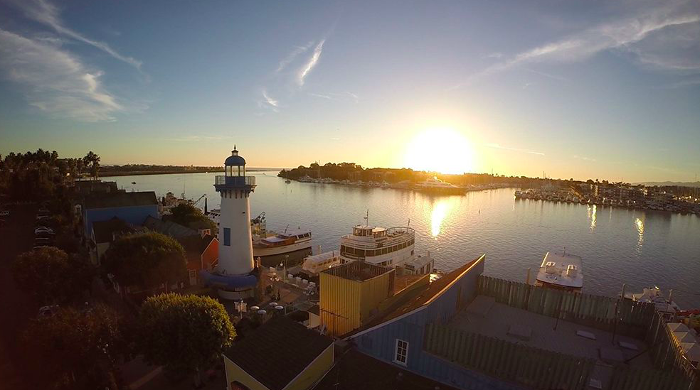 View of Marina del Rey harbor from Whiskey Red's. Photo used from their website with permission.